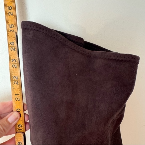 Unisa Sanyia Brown Micro Suede Over the Knee High Heel Boots Size 10 - Picture 11 of 12